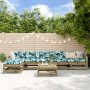 Garden furniture set 7 pieces impregnated pine wood by , Garden sets - Ref: Foro24-3186430, Price: 366,75 €, Discount: %