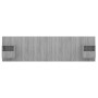 Cabecero de cama y mesitas madera contrachapada gris Sonoma