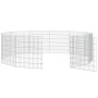 Rabbit cage 12 panels galvanized iron 54x60 cm by , Cages and habitats for small animals - Ref: Foro24-171576, Price: 60,34 €...