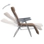 Sillas plegables de jardín con cojines 2 unidades marrón de vidaXL, Sillas de jardín - Ref: Foro24-44321, Precio: 175,35 €, D...