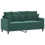 Dark green velvet 2-piece sofa set with cushions by , Sofas - Ref: Foro24-3201702, Price: 424,12 €, Discount: %