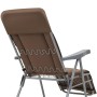 Sillas plegables de jardín con cojines 2 unidades marrón de vidaXL, Sillas de jardín - Ref: Foro24-44321, Precio: 175,35 €, D...