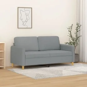 2-Sitzer-Sofa aus hellgrauem Stoff, 140 cm von , Sofas - Ref: Foro24-359478, Preis: 232,03 €, Rabatt: %