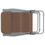 Folding garden chairs with cushions 2 units brown by vidaXL, Garden chairs - Ref: Foro24-44321, Price: 175,35 €, Discount: %