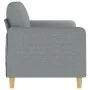 2 seater sofa in light gray fabric 140 cm by , Sofas - Ref: Foro24-359478, Price: 232,03 €, Discount: %