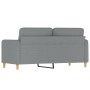 2-Sitzer-Sofa aus hellgrauem Stoff, 140 cm von , Sofas - Ref: Foro24-359478, Preis: 235,61 €, Rabatt: %