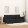 3-seater black fabric sofa 180 cm by , Sofas - Ref: Foro24-359490, Price: 376,21 €, Discount: %