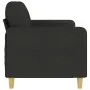 3-seater black fabric sofa 180 cm by , Sofas - Ref: Foro24-359490, Price: 367,38 €, Discount: %