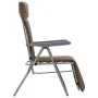 Sillas plegables de jardín con cojines 2 unidades marrón de vidaXL, Sillas de jardín - Ref: Foro24-44321, Precio: 183,50 €, D...