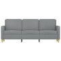 3-seater sofa in light gray fabric 180 cm by , Sofas - Ref: Foro24-359486, Price: 320,61 €, Discount: %