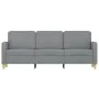 3-seater sofa in light gray fabric 180 cm by , Sofas - Ref: Foro24-359486, Price: 262,40 €, Discount: %