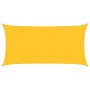 Toldo de vela rectangular HDPE amarillo 160 g/m² 4x7 m