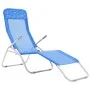 Tumbonas plegables 2 unidades textilene azul de vidaXL, Tumbonas - Ref: Foro24-44337, Precio: 137,98 €, Descuento: %