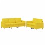 Sofa set with cushions 2 pieces light yellow fabric by , Sofas - Ref: Foro24-3202123, Price: 462,22 €, Discount: %