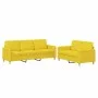 Sofa set with cushions 2 pieces light yellow fabric by , Sofas - Ref: Foro24-3202123, Price: 455,21 €, Discount: %