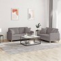 Sofa set with cushions 2 pieces taupe gray fabric by , Sofas - Ref: Foro24-3202109, Price: 434,61 €, Discount: %