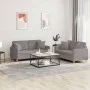 Sofa set with cushions 2 pieces taupe gray fabric by , Sofas - Ref: Foro24-3202109, Price: 429,04 €, Discount: %