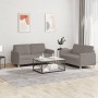 Sofa set with cushions 2 pieces taupe gray fabric by , Sofas - Ref: Foro24-3202093, Price: 410,53 €, Discount: %