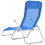 Tumbonas plegables 2 unidades textilene azul de vidaXL, Tumbonas - Ref: Foro24-44337, Precio: 137,98 €, Descuento: %
