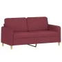 Sofa set with cushions 3 pieces red fabric by , Sofas - Ref: Foro24-3202100, Price: 455,90 €, Discount: %