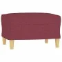 Sofa set with cushions 3 pieces red fabric by , Sofas - Ref: Foro24-3202100, Price: 455,90 €, Discount: %