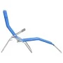 Tumbonas plegables 2 unidades textilene azul de vidaXL, Tumbonas - Ref: Foro24-44337, Precio: 137,98 €, Descuento: %