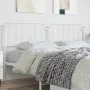 Cabecero de metal blanco 200 cm de , Cabeceros y pies de cama - Ref: Foro24-373974, Precio: 31,44 €, Descuento: %