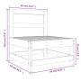 Mittelsofa aus massivem Kiefernholz in Honigbraun von , Modulare Sofas für den Außenbereich - Ref: Foro24-825481, Preis: 54,4...