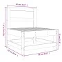 Mittelsofa aus massivem Kiefernholz in Honigbraun von , Modulare Sofas für den Außenbereich - Ref: Foro24-825481, Preis: 52,9...