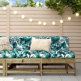 Central garden sofas 2 units impregnated pine wood by , Modular outdoor sofas - Ref: Foro24-825519, Price: 91,00 €, Discount: %