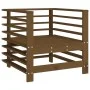 Gartensessel 2 Einheiten aus massivem honigbraunem Kiefernholz von , Modulare Sofas für den Außenbereich - Ref: Foro24-825628...