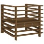 Gartensessel 2 Einheiten aus massivem honigbraunem Kiefernholz von , Modulare Sofas für den Außenbereich - Ref: Foro24-825628...
