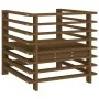 Gartensessel 2 Einheiten aus massivem honigbraunem Kiefernholz von , Modulare Sofas für den Außenbereich - Ref: Foro24-825628...