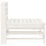 Zentrale Gartensofas, 2 Stück, massives weißes Kiefernholz von , Modulare Sofas für den Außenbereich - Ref: Foro24-825640, Pr...