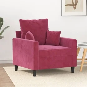 Roter Samtsessel 60 cm von , Sofas - Ref: Foro24-359287, Preis: 103,53 €, Rabatt: %