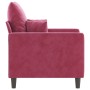 Red velvet armchair 60 cm by , Sofas - Ref: Foro24-359287, Price: 141,09 €, Discount: %
