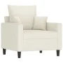 Cremefarbener Samtsessel 60 cm von , Sofas - Ref: Foro24-359291, Preis: 169,29 €, Rabatt: %