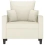 Cremefarbener Samtsessel 60 cm von , Sofas - Ref: Foro24-359291, Preis: 169,29 €, Rabatt: %