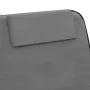 Folding beach mat 2 units steel and gray fabric by vidaXL, Loungers - Ref: Foro24-44330, Price: 54,67 €, Discount: %