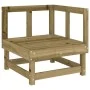 Garten-Ecksofa aus imprägniertem Massivholz von , Modulare Sofas für den Außenbereich - Ref: Foro24-825372, Preis: 59,67 €, R...