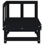 Garden corner sofa solid black pine wood by , Modular outdoor sofas - Ref: Foro24-825370, Price: 51,50 €, Discount: %