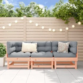 Garden furniture set 3 pieces solid wood Douglas fir by , Modular outdoor sofas - Ref: Foro24-825420, Price: 143,18 €, Discou...