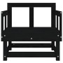Gartensessel 2 Einheiten aus massivem schwarzem Kiefernholz von , Modulare Sofas für den Außenbereich - Ref: Foro24-825391, P...