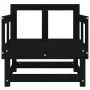 Gartensessel 2 Einheiten aus massivem schwarzem Kiefernholz von , Modulare Sofas für den Außenbereich - Ref: Foro24-825391, P...