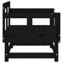 Garden armchairs 2 units solid black pine wood by , Modular outdoor sofas - Ref: Foro24-825391, Price: 135,74 €, Discount: %