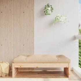 Garden stool solid pine wood 120x80 cm by , Modular outdoor sofas - Ref: Foro24-825751, Price: 89,81 €, Discount: %