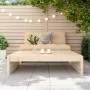 Gartenhocker aus massivem Kiefernholz 120x80 cm von , Modulare Sofas für den Außenbereich - Ref: Foro24-825751, Preis: 89,81 ...