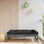 Taburete de jardín madera maciza de pino gris 120x80 cm de , Sofás modulares de exterior - Ref: Foro24-825711, Precio: 102,47 €
