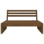 Central garden sofa solid pine wood honey brown 120x80 cm by , Modular outdoor sofas - Ref: Foro24-825747, Price: 125,61 €, D...