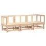 Gartenmöbel-Set 3-teilig aus massivem Kiefernholz von , Modulare Sofas für den Außenbereich - Ref: Foro24-825415, Preis: 158,...